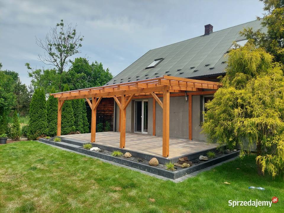 Zadaszenie Wiata Taras 35x7 dach PCV gont Smolice sprzedam