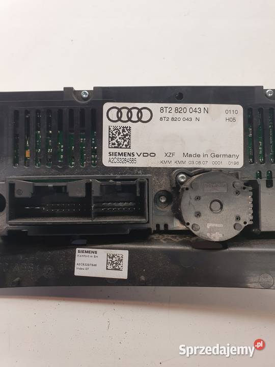 PANEL KLIMATRONIK AUDI A4 A5 Q5 8T2820043N UK osobowe Przystajń