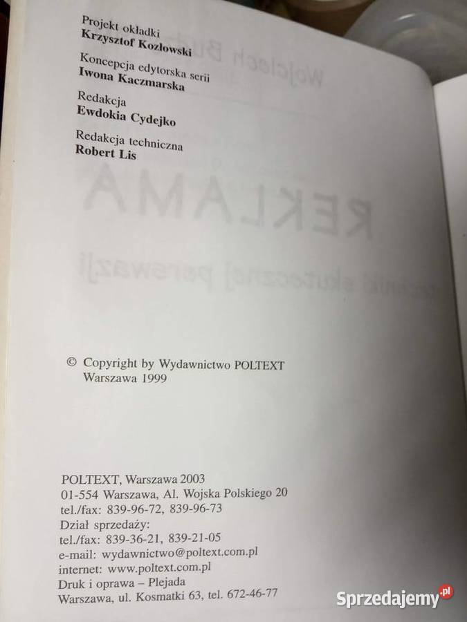 Reklama Budzyński książki używane księgarnie sprzedam