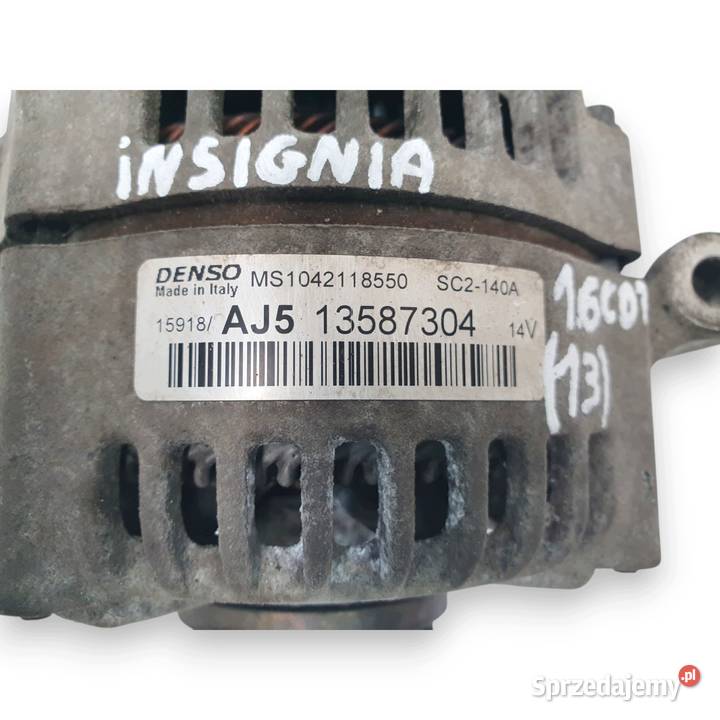 ALTERNATOR Opel Insignia B 16 CDTI Denso 140A osobowe Chełm