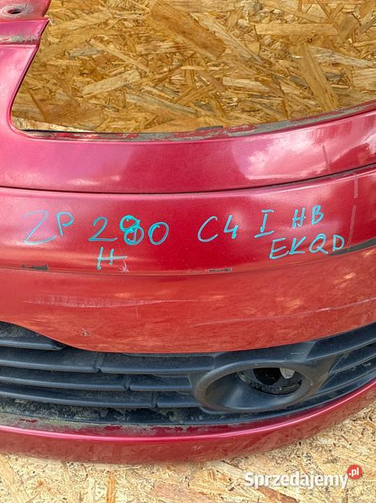Citroen C4 I HB ZDERZAK PRZÓD PRZEDNI HALOGEN osobowe wielkopolskie Słowikowo