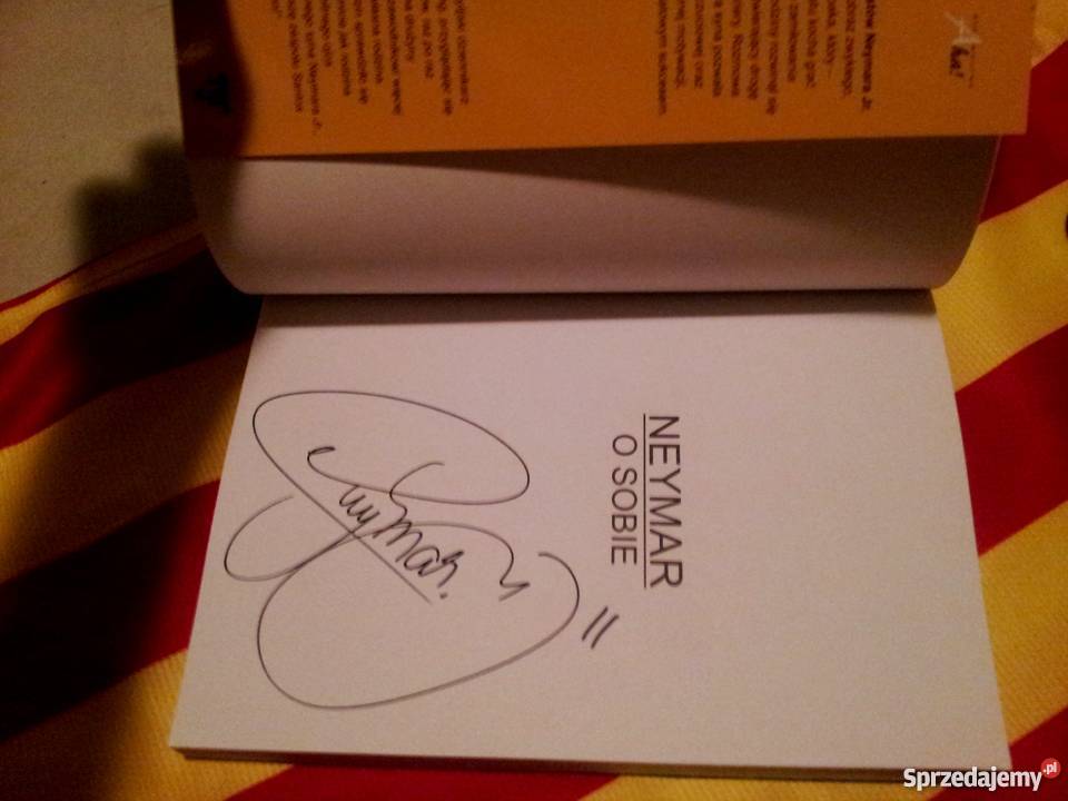 Neymar koszulka i książka z autografami Ropczyce