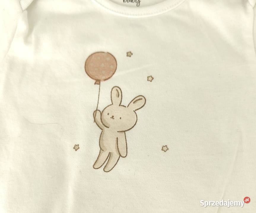 Body niemowlęce Sinsay 62 bawełna białe Rozmiar 62 Szczecin