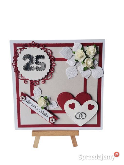 Kartki Pamiątka 25 Lecie Ślubu Obrączki W Sercu Poznań