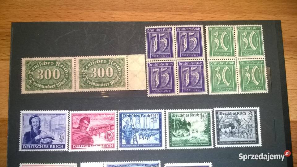 znaczki NIEMCY III RZESZA zestaw 63 czyste Warszawa