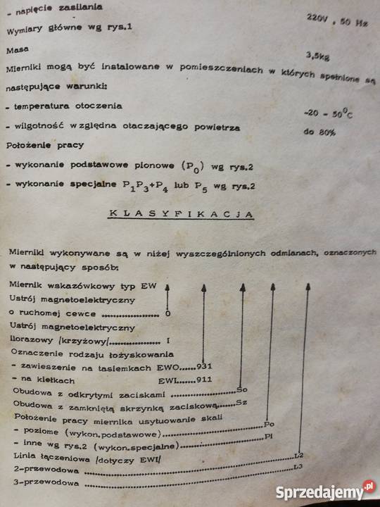 Elektryczny mienik wskazówkowy EWI 911 Mera Kfap