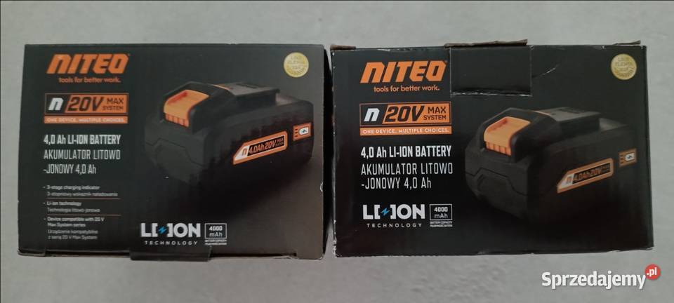 Nowa bateria akumulator NITEO 20V 4Ah gwarancja