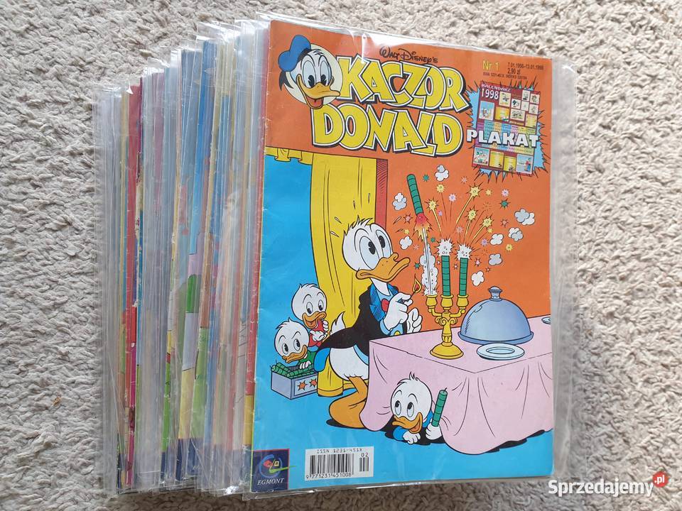Kaczor Donald zestaw 53 komiksów 1998 Rok wydania 1998 Gdynia