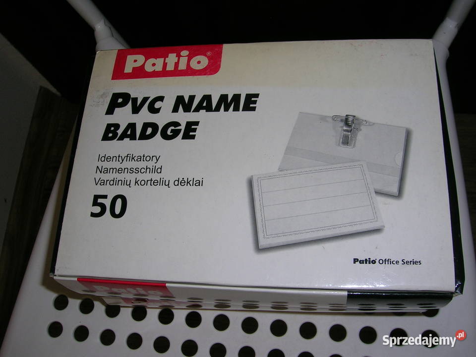 Identyfikatory PVC Name Badge 50