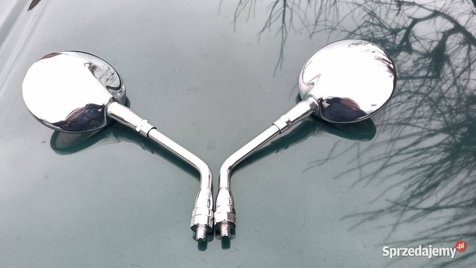 Lusterka motocyklowe chrom M10 komplet Elementy nadwozia wielkopolskie Ostrów Wielkopolski