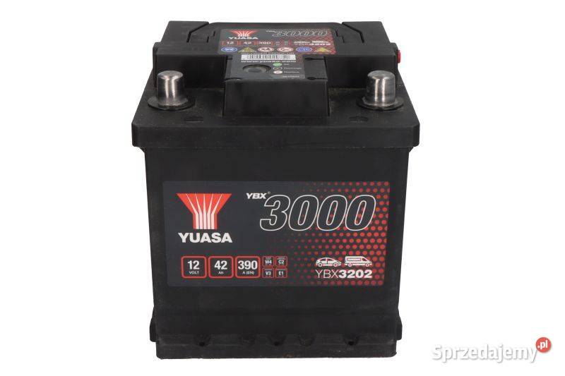 Akumulator YUASA 42AH 390A YBX3202 KOSTKA PRAWY dolnośląskie Lubin