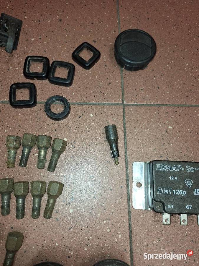 Fiat 126p 125 części korek rozeta klamka śruby