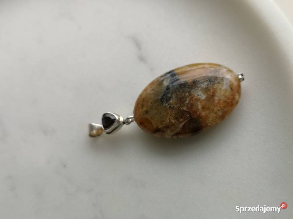 zawieszka opal i granat Mirakowo