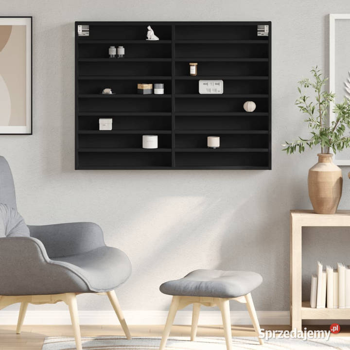 Witryna czarna 100x85x75 materiał drewnopochodny mazowieckie sprzedam