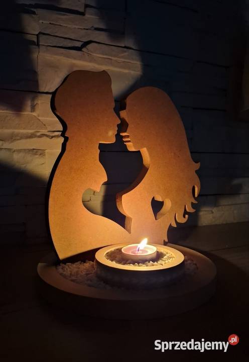 Świecznik dekoracja na walentynki Pyskowice