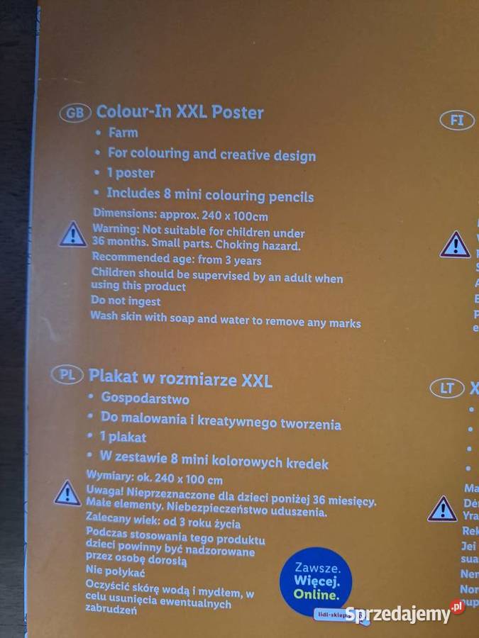 Crelando Plakat xxl do malowania farma Warszawa