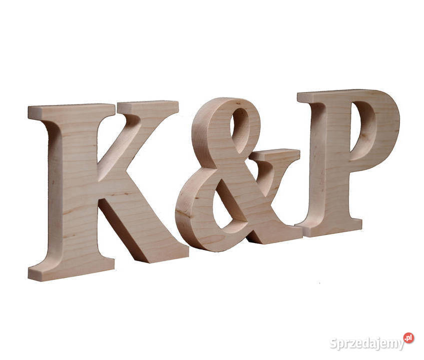 litery drewniane Inicjały ślubne wesele ślub Rzeszów