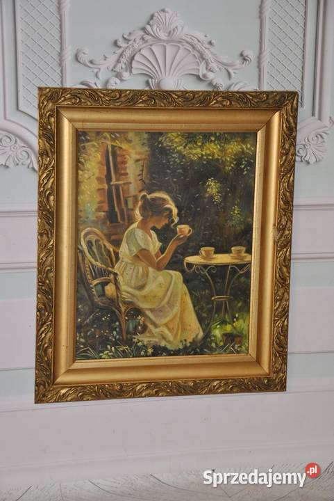 Józef Mehoffer Dziewczyna w Ogrodzie Stary Obraz