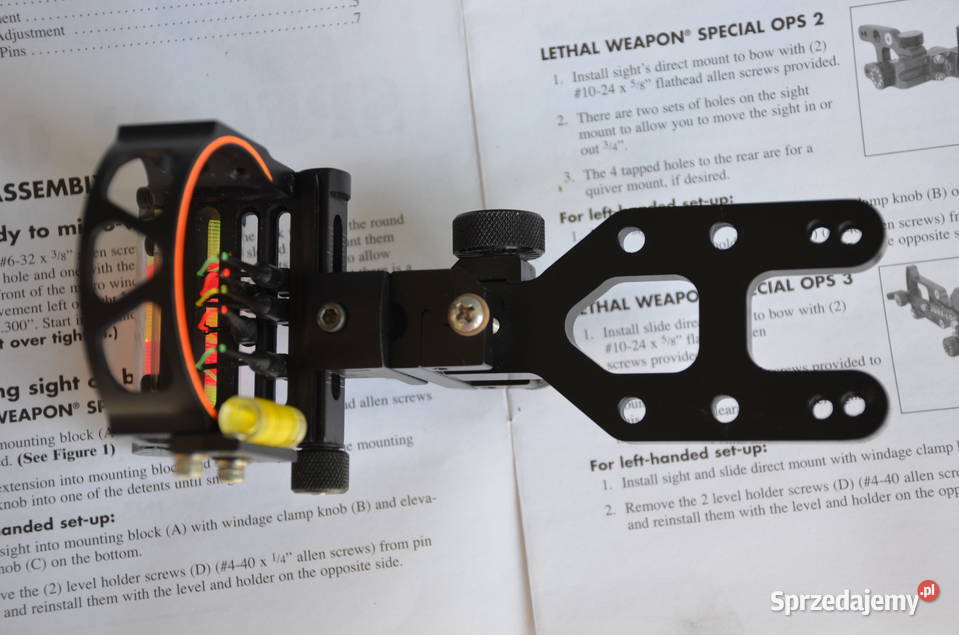 Celownik SureLoc Lethal Weapon OPS2 5 pin black Sporty strzeleckie i myślistwo sprzedam