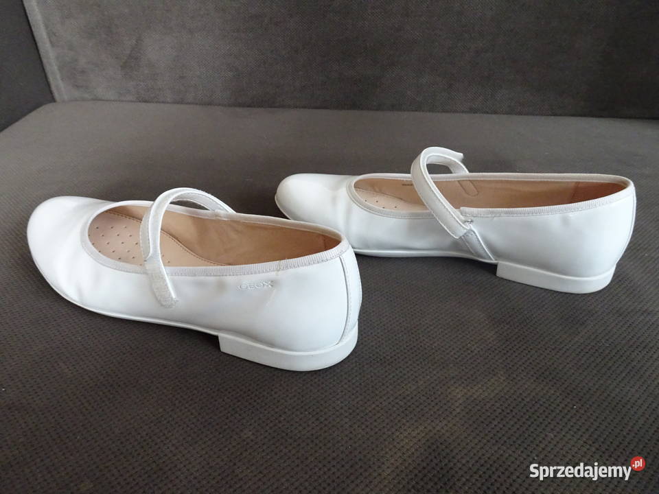 dziewczęce białe półbuty baleriny Geox rozmiar 25cm Balerinki Warszawa
