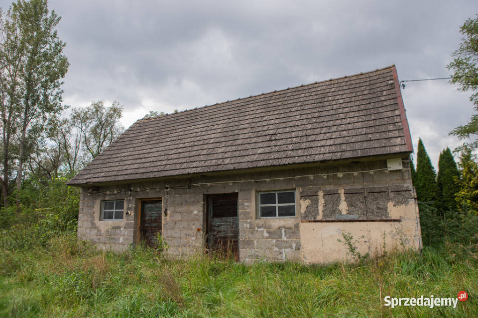 Działka 25 arów z budynkiem do adaptacji Grądy małopolskie