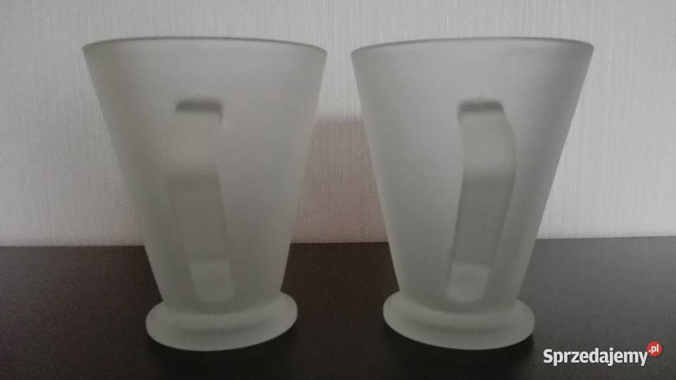 Kubki szklane 2 250ml Warpechy Stare sprzedam