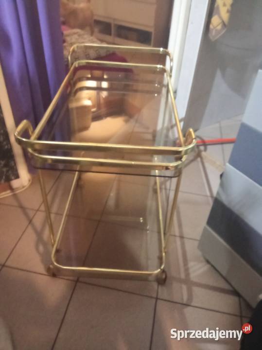 Stolik kawowy na kółkach Tace i stoliki śląskie Sosnowiec sprzedam