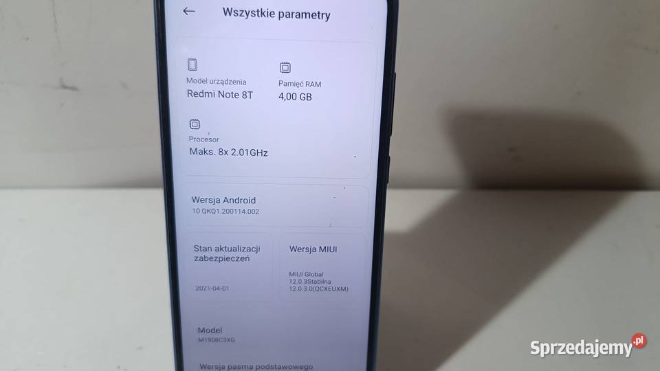 Smartfon Redmi Note 8T 464GB Katowice