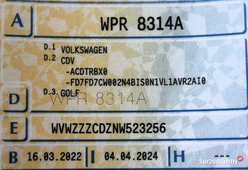 Volkswagen Golf Variant SalonPL FV23 20TDI 1WŁ gniazdo USB Sokołów