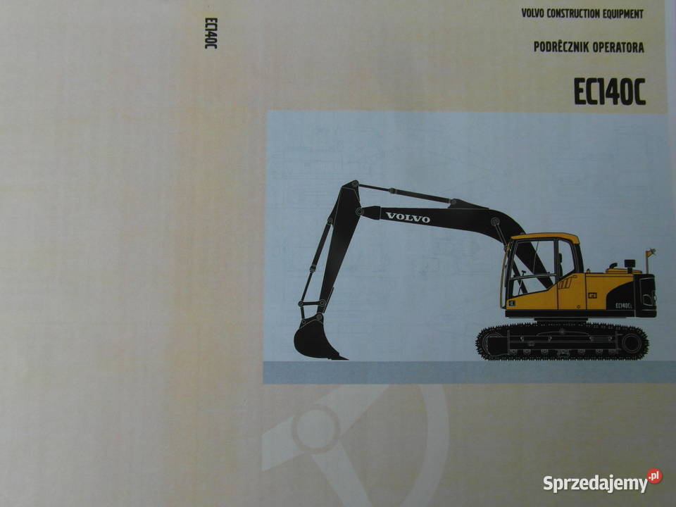 dtr instrukcja obsługi koparka volvo ec140c i Szczecin