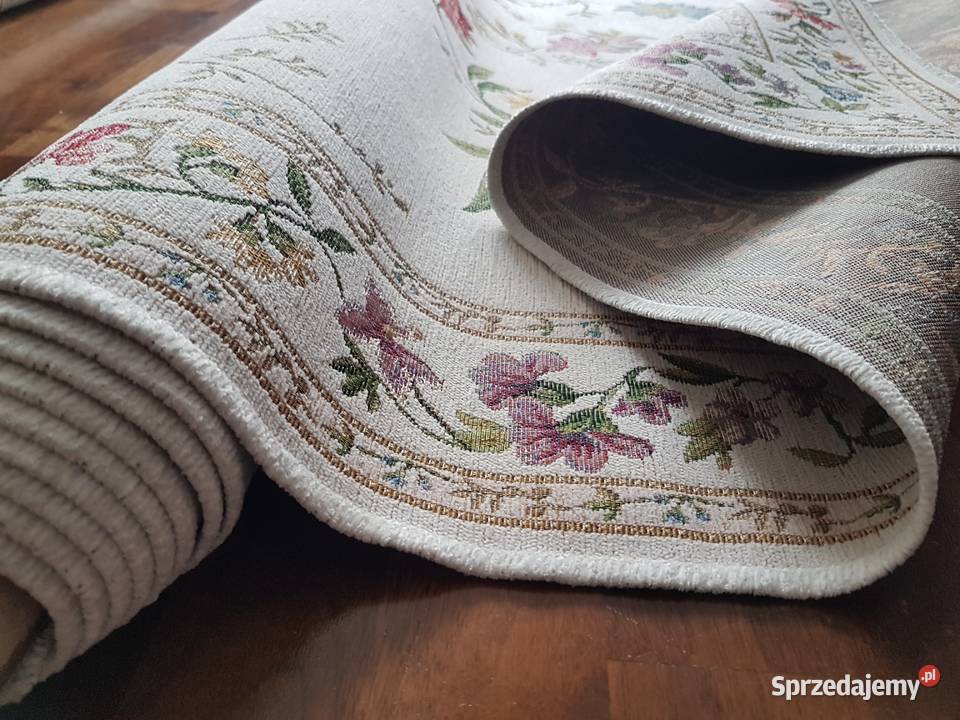 OUTLET Dywan markowy THEKO 240x340 Kremowy wielokolorowy