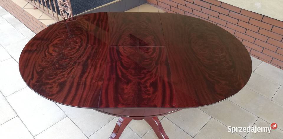 Stół okrągły 100 na wysoki połysk rozkładany Garwolin