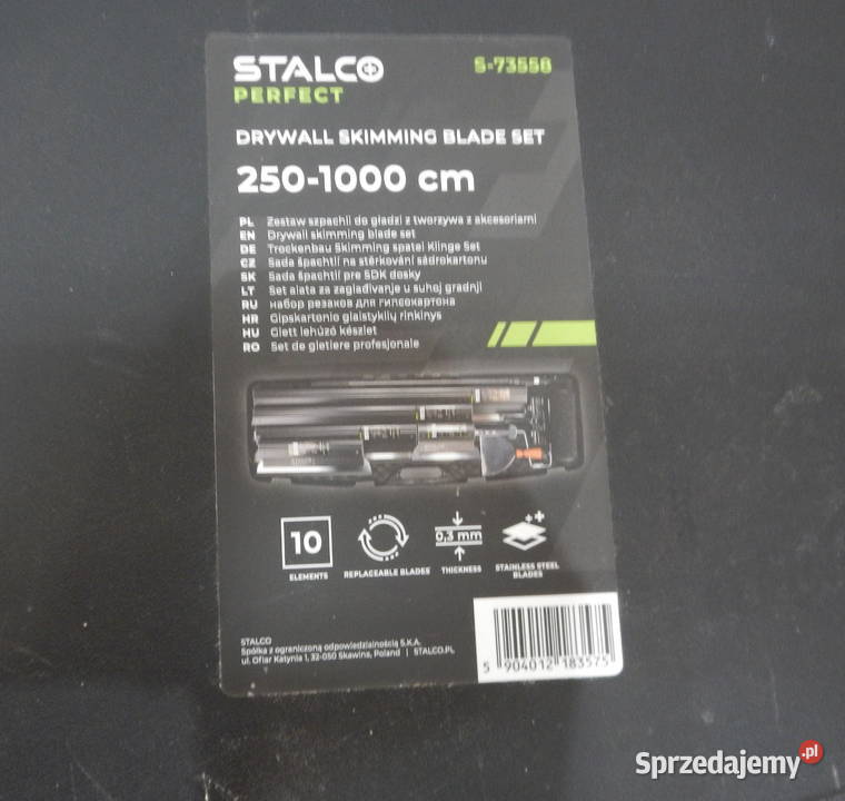 Stalco Zestaw szpachli do gładzi walizka S73558 podkarpackie sprzedam