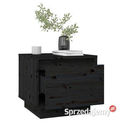 vidaXL Szafka nocna czarna 35x34x32 lite drewno Warszawa