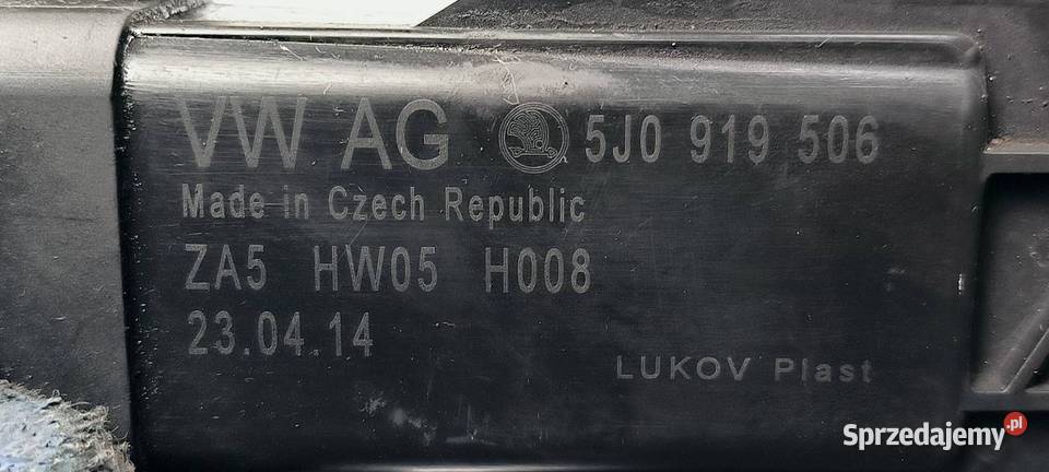 MODUŁ SKODA RAPID 5J0919506 kujawsko-pomorskie Lipno
