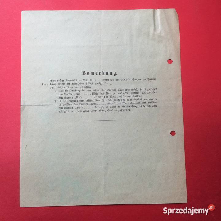 1327 Niemiecki Dokument Kordecki