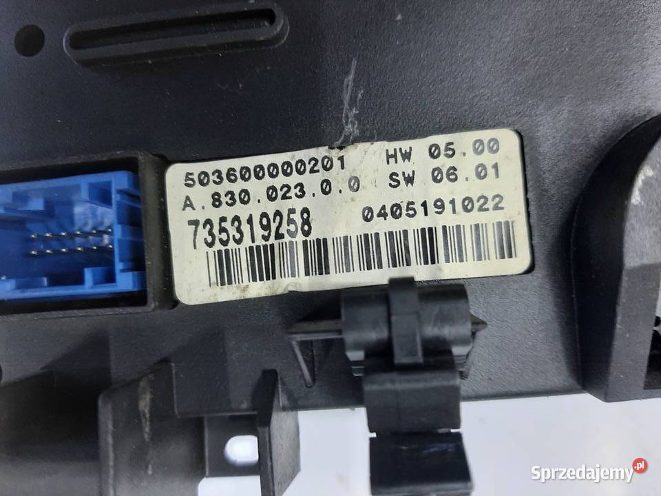 Fiat Stilo panel sterowania klimatyzacją Ksawerów