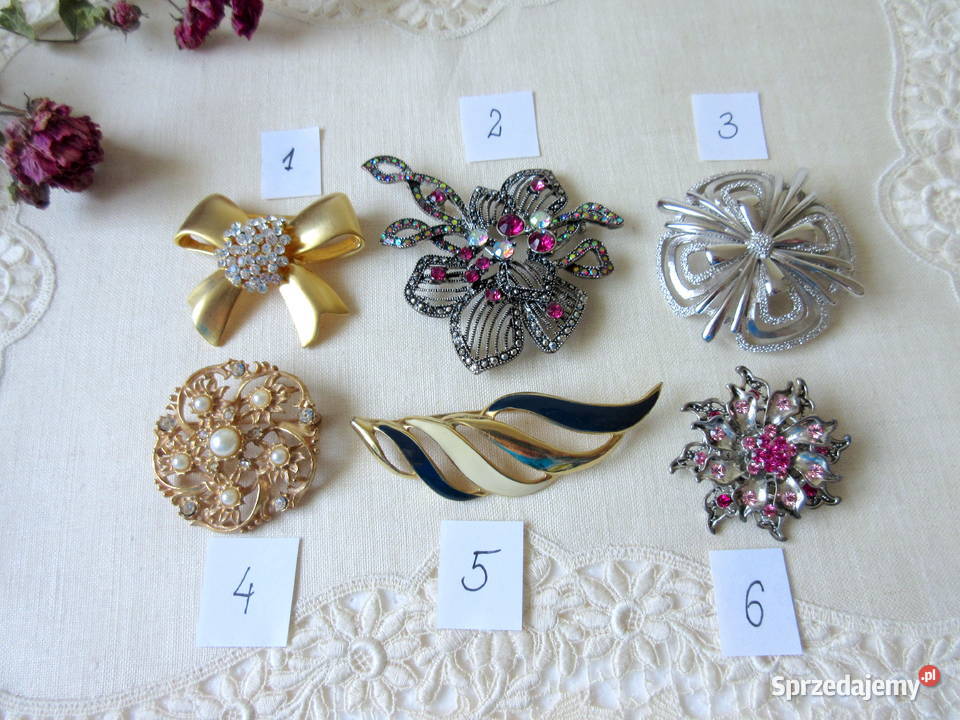 Stara biżuteria broszki lata 80 Broszki Straszydle