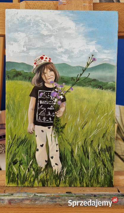 Portret na zamówienie obraz farbami olejnymi Warszawa