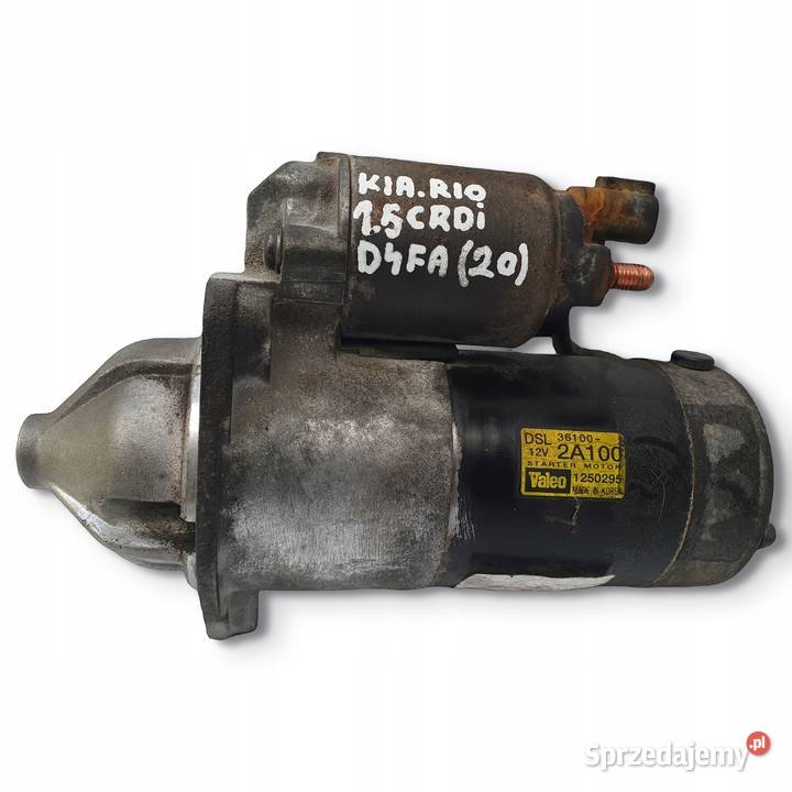 ROZRUSZNIK Kia Rio 15 Crdi Valeo 361002A100 Układ elektryczny silnika Części samochodowe Chełm sprzedam