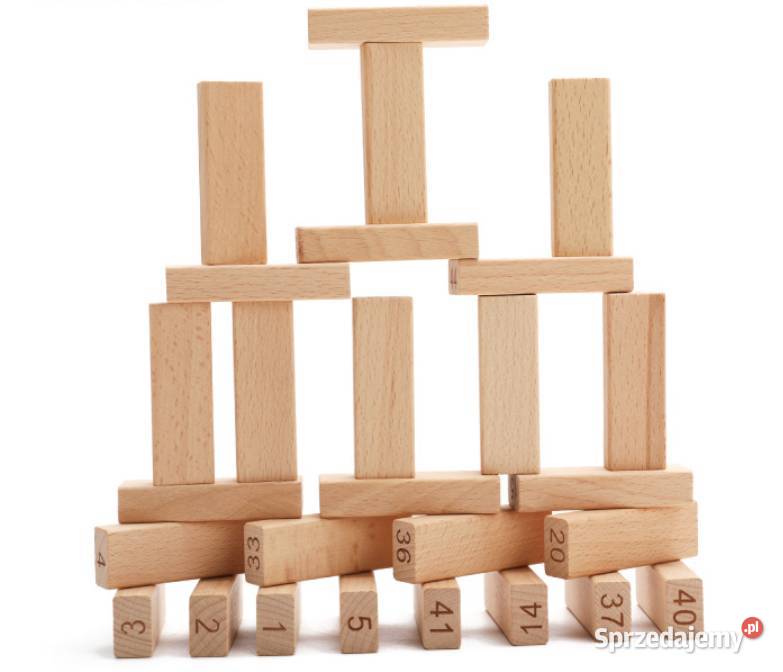 JENGA Drewniana CHWIEJĄCA SIĘ WIEŻA gra Pozostałe