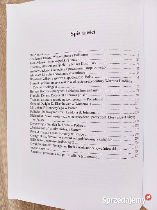 Prezydenci amerykańscy wobec spraw polskich twarda małopolskie Kraków sprzedam