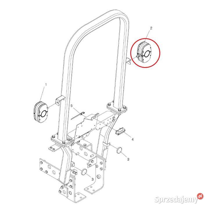 Lampa tylna PRAWA LS XJ25 LS Tractor 40202710