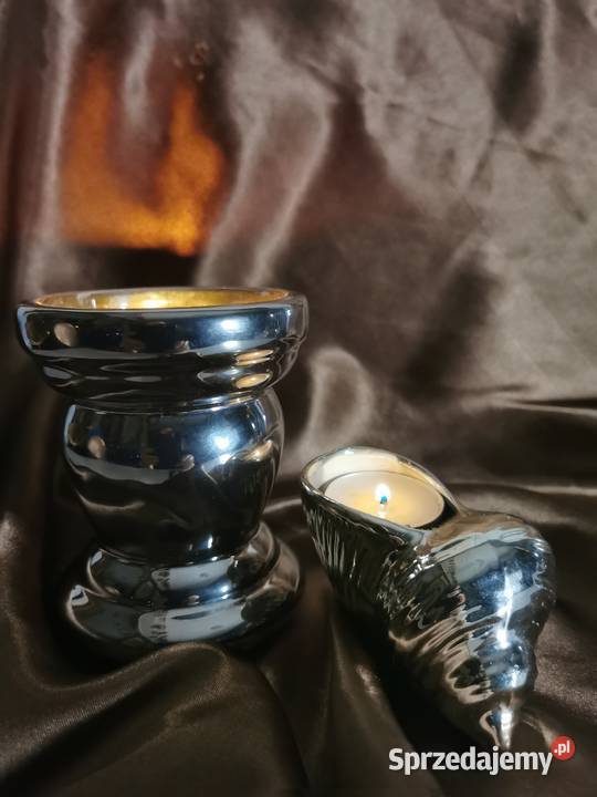 Srebrne świeczniki komplet Lublin
