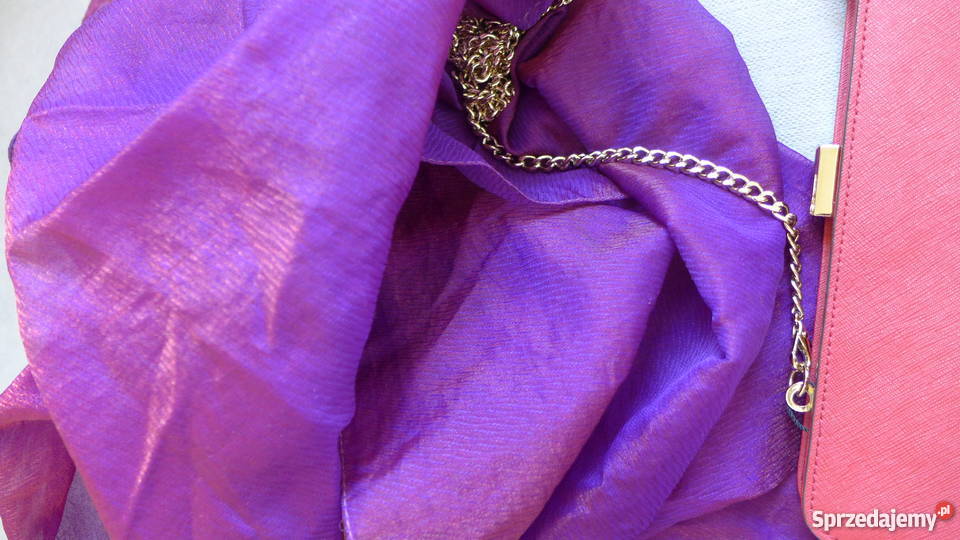 Ogromna chusta fioletowa opalizująca 96x96 ZARA Dodatki mazowieckie