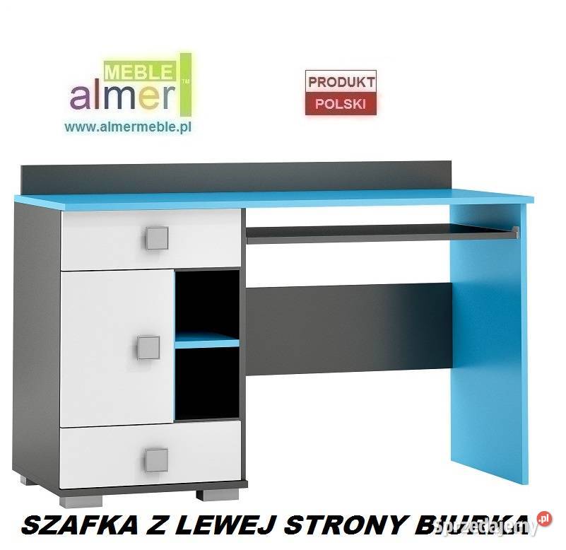 BLUE Y14 biurko młodzieżowe 130x55 w76 Meble Siedlce
