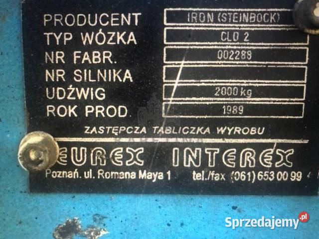 Wózek Widłowy Clark Linde Promag Bułgar Irion Jastrzębniki