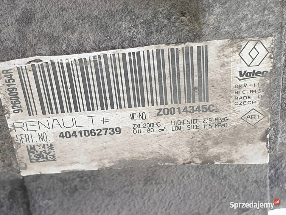 SPRĘŻARKA KLIMATYZACJI Dacia Dokker 15 DCI oryg Chełm