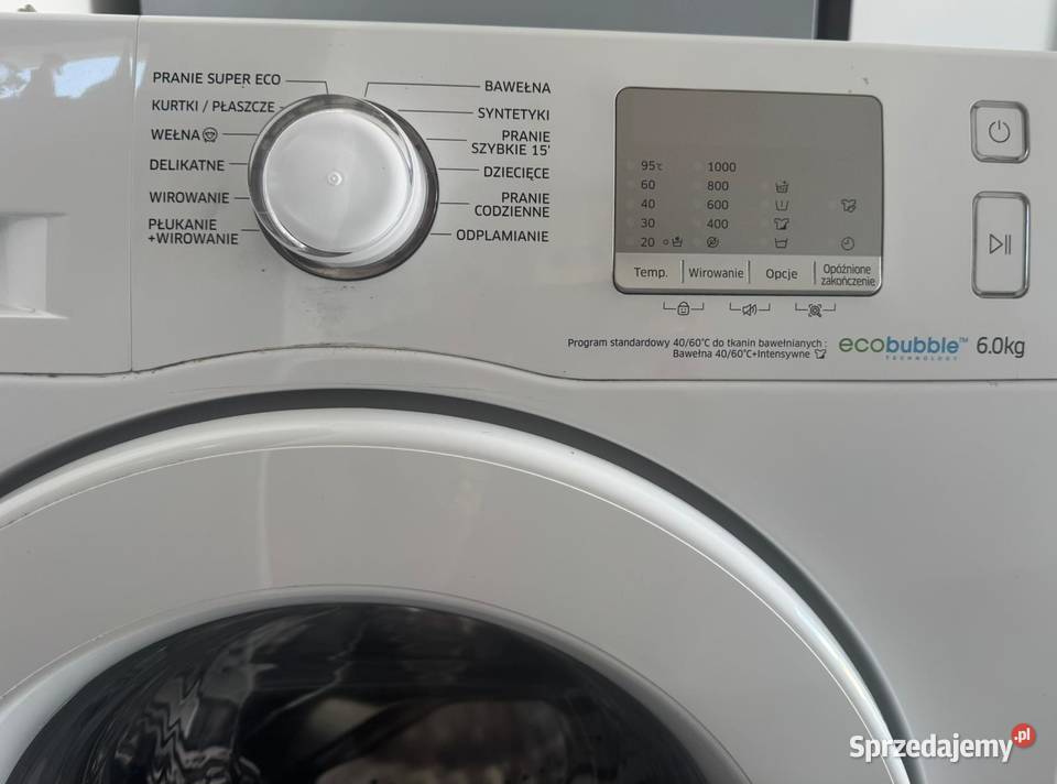 Pralka Eco Bubble Samsung Elektronika Kleszczów sprzedam