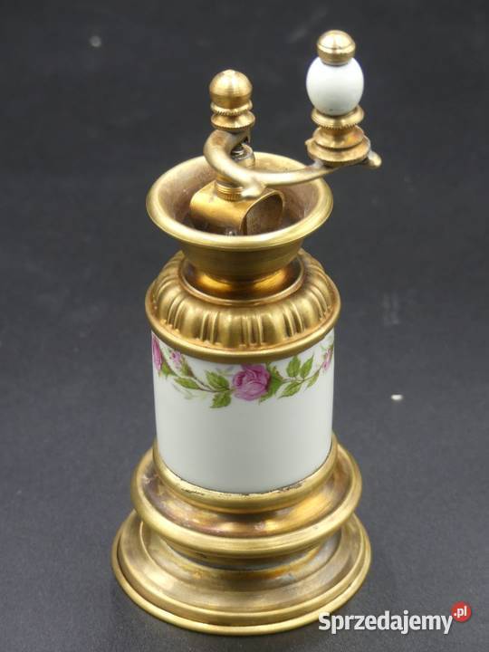 Piękny młynek do pieprzu z różami porcelana i Poznań sprzedam